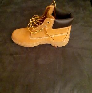 A kid's timberland boot